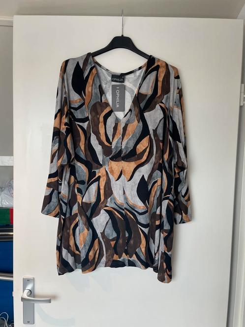 Nieuwe bruin zwart grijze print tuniek yvonne van ophilia, Kleding | Dames, Blouses en Tunieken, Nieuw, Maat 46/48 (XL) of groter