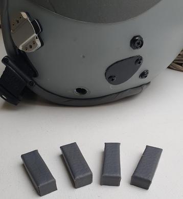 Nieuwe Gentex HGU-55 visor stops grijs leer type 2.0 + 3.0 beschikbaar voor biedingen
