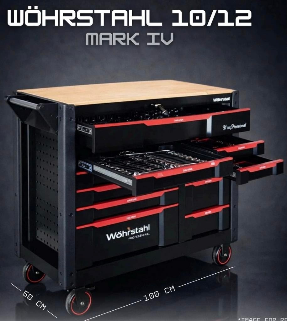 Gereedschapwagen 10/12 nieuw in doos Wöhrstahl, Auto diversen, Autogereedschap, Ophalen of Verzenden, Purbesa, Info@purbesa.nl