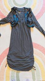 Grijze viscose jurk met paillet glitter gilet capsize maat l, Kleding | Dames, Capsize, Maat 42/44 (L), Ophalen of Verzenden, Grijs