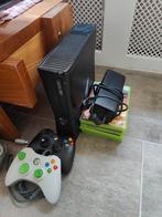 Xbox 360 + spellen, Ophalen of Verzenden, Zo goed als nieuw, Met 2 controllers, 360 S