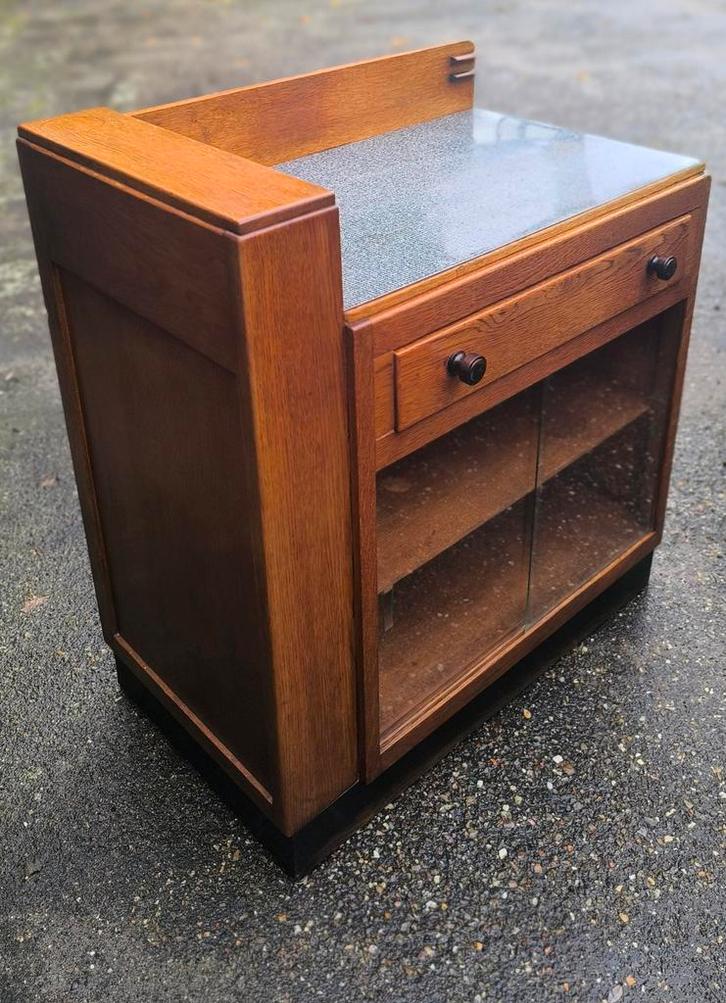 Art Deco Haagse school theemeubel, Antiek en Kunst, Antiek | Meubels | Kasten, Ophalen