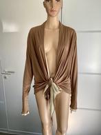 i376 Nieuw: The Barn: maat 42+44=L designer overslag-vest, Kleding | Dames, The Barn, Beige, Maat 42/44 (L), Nieuw