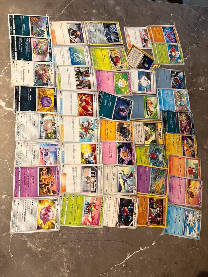 Hele partij japanse pokemonkaarten, Hobby en Vrije tijd, Verzamelkaartspellen | Pokémon, Zo goed als nieuw, Meerdere kaarten, Ophalen of Verzenden