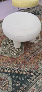 Bijzettafel teddy stof kwantum, Minder dan 55 cm, Rond, Zo goed als nieuw, Ophalen