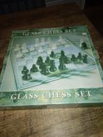 Glazen schaakspel, Hobby en Vrije tijd, Gezelschapsspellen | Bordspellen, Ophalen of Verzenden, Zo goed als nieuw