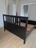 Ikea Bed 180x200 met Lattenbodem, Huis en Inrichting, Slaapkamer | Bedden, Ophalen, Gebruikt, Zwart, Tweepersoons