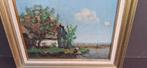 Jan Knikker Sr. - Hollands Landschap, Antiek en Kunst, Kunst | Schilderijen | Klassiek, Ophalen of Verzenden