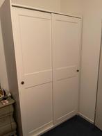 Witte Kledingkast met Schuifdeuren, Huis en Inrichting, Kasten | Kledingkasten, Ophalen, Overige materialen, 100 tot 150 cm, Zo goed als nieuw