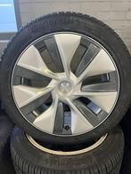 Origineel 19" Tesla model Y Winter set, 19 inch, Gebruikt, 255 mm, Banden en Velgen