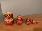 Set van 5 rode vintage Matroesjka Baboesjka nestpoppen, Ophalen of Verzenden