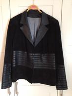 Suède jasje, handgemaakt, Kleding | Dames, Ophalen, Zwart, Maat 42/44 (L), Nieuw