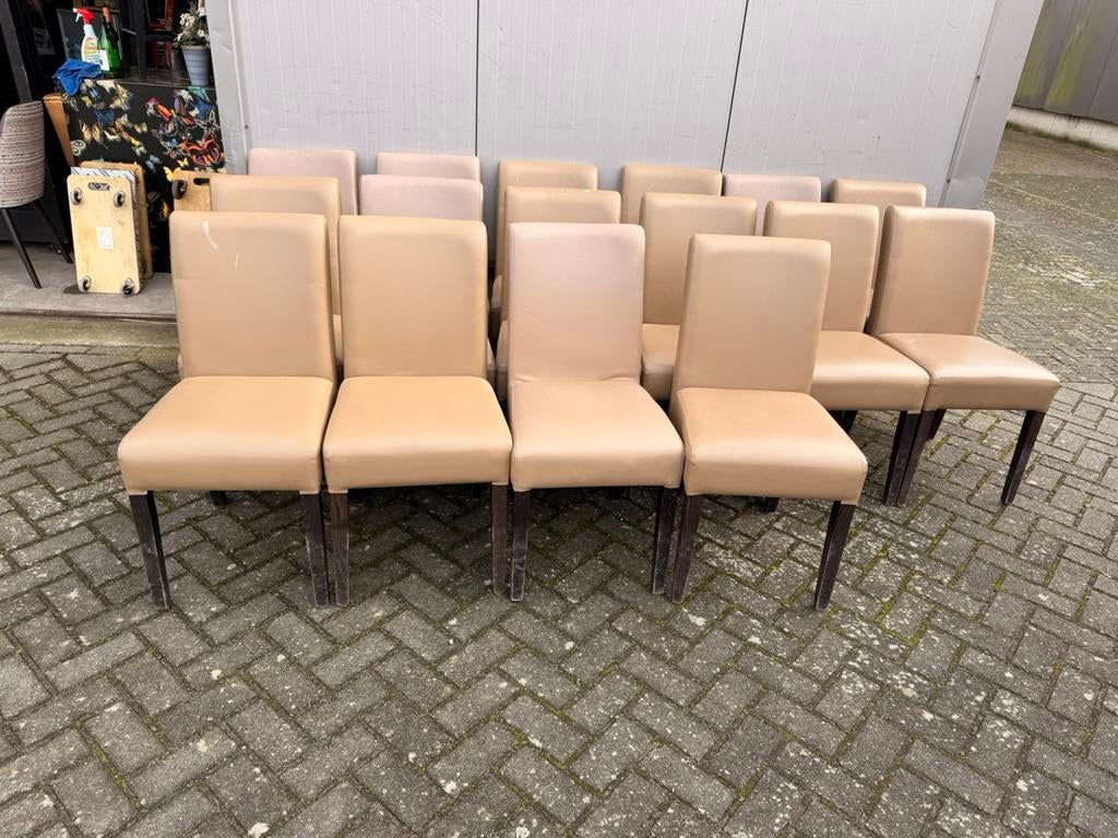 Skai stoelen bar stoelen café cafetaria, Ophalen of Verzenden, Zo goed als nieuw, Vijf, Zes of meer stoelen