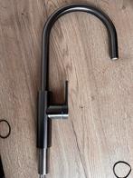 Caressi Keukenmengkraan - Gunmetal - Eenhendel, Ophalen, Minder dan 50 cm, Nieuw, Minder dan 25 cm