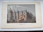 Steendruk omstreeks 1860 Kasteel Sandenburch Binnenhof, Antiek en Kunst, Verzenden