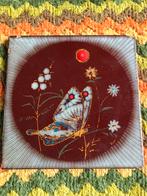 Vintage / retro wandtegel vlinder Made in Spain 20 x 20 cm, Antiek en Kunst, Antiek | Wandborden en Tegels, Ophalen of Verzenden