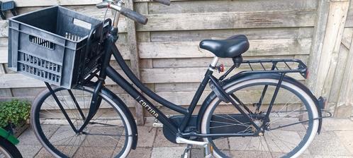 Cortina Transportfiets met Krat, Fietsen en Brommers, Fietsen | Dames | Damesfietsen, Gebruikt, Overige merken, 53 tot 56 cm, Ophalen