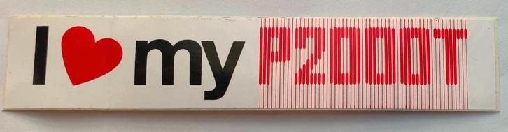 Sticker I Love my P2000T (eerste Philips homecomputer 1981), Verzamelen, Stickers, Nieuw, Merk, Ophalen of Verzenden