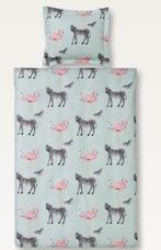 NIEUW! Van Dyck dekbedovertrek zebra, Eenpersoons, Blauw, Dekbedovertrek, Nieuw