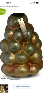 Groen mat goud, Luimes & Luimes, Huis en Inrichting, Woonaccessoires | Vazen, Ophalen, Minder dan 50 cm, Groen, Glas