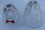 Glazen Haasje 1 Puddingvorm en 2 x Sieraden met Deksel, Glas of Glazen, Nieuw, Ophalen of Verzenden, Glas