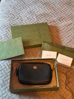 Originele Gucci Marmont Mini Bag Zwart, Ophalen of Verzenden, Zo goed als nieuw, Zwart, Leer