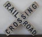 Amerikaanse houten spoorweg bord/trein/vintage/jongenskamer, Overige typen, Ophalen of Verzenden, Trein, Zo goed als nieuw