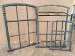 Antieke Gietijzeren Stalramen - Set van 3, Doe-het-zelf en Verbouw, Glas en Ramen, Ophalen, Gevelraam of Ruit, Gebruikt, Minder dan 80 cm