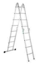 Aluminium zagres vouwladder 4,74m, Doe-het-zelf en Verbouw, Ladders en Trappen, Ophalen, Gebruikt, Ladder, 4 meter of meer