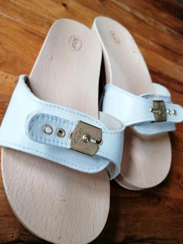 Scholl pescura slippers hout  leer 25,8 cm zool beschikbaar voor biedingen