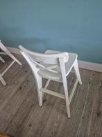 Witte hoge houten Ikea kinderstoel, Ophalen, Gebruikt, Wit, Vintage