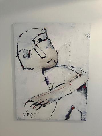 Abstract Schilderij Jurjen Ruben beschikbaar voor biedingen