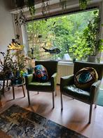 Mooie leren stoelen, Huis en Inrichting, Stoelen, Ophalen, Zo goed als nieuw, Bruin, Twee