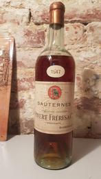 Chateau Pivert 1947, Sauternes, Verzamelen, Rode wijn, Frankrijk, Ophalen of Verzenden, Zo goed als nieuw
