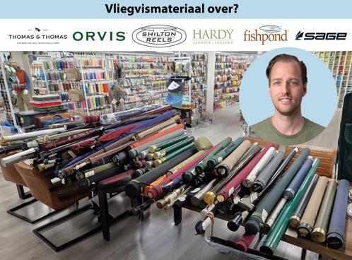 Lever je gebruikte vliegvismateriaal in bij Fly Supply, Watersport en Boten, Hengelsport | Vliegvissen, Gebruikt, Overige typen