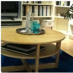 Ikea Vejmon salontafel berken diameter 90cm h47cm, Huis en Inrichting, Woonaccessoires | Spiegels, Ophalen, Gebruikt, Rond, 75 tot 100 cm