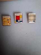 Mondriaan Pins - Set van 3, Ophalen of Verzenden