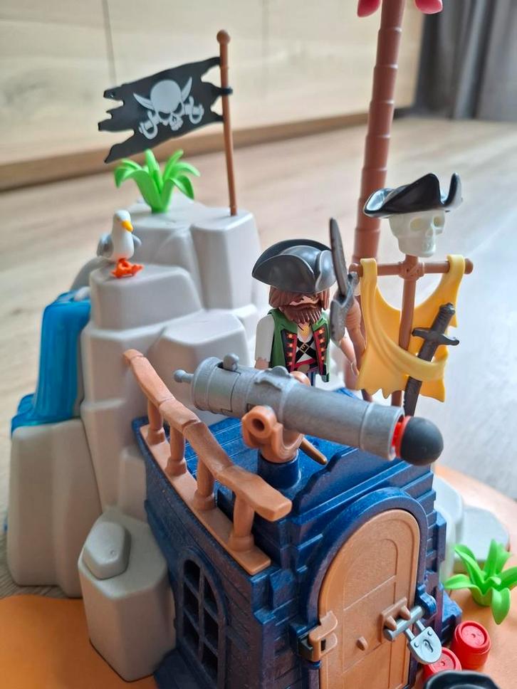 Playmobil pirateneiland set 70556, Kinderen en Baby's, Speelgoed | Playmobil, Zo goed als nieuw, Complete set, Ophalen of Verzenden