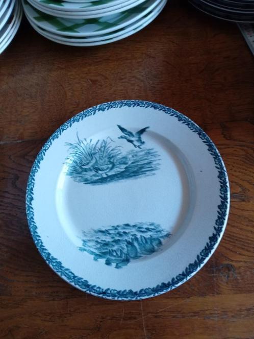 antiek terre de fer bord COMPAGNE DEKOND, Antiek en Kunst, Antiek | Servies los, Ophalen