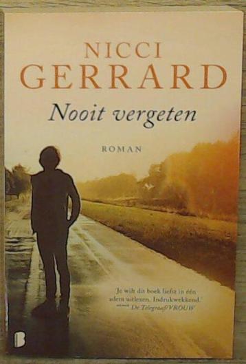 Nicci Gerrard: Nooit vergeten. Prachtig boek. beschikbaar voor biedingen