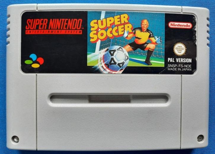 Super Soccer - SNES, Spelcomputers en Games, Games | Nintendo Super NES, Zo goed als nieuw, Sport, 1 speler, Vanaf 3 jaar, Ophalen of Verzenden