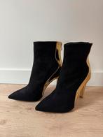Laarsjes Zwart Goud Enkel Laarzen Boots Sexy Chique Dames, Kleding | Dames, Schoenen, Ophalen of Verzenden, Nieuw, Zwart