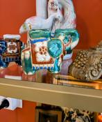 Boho Kandelaar Olifant Groen, Huis en Inrichting, Woonaccessoires | Kandelaars en Kaarsen, Overige materialen, Ophalen of Verzenden