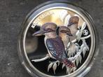 2025 Niue - John Gould Kookaburra - 1 oz proof color silver, Postzegels en Munten, Edelmetalen en Baren, Ophalen of Verzenden