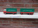 Tekno  Volvo  F88  met  huifaanhanger  van  Lommerts.