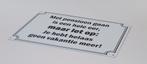 Met pensioen gaan hele eer reclamebord van metaal wandbord, Huis en Inrichting, Woonaccessoires | Tekstborden en Spreuken, Info@deconoord.nl