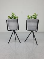 Set (2) kleine bloempot. Vintage bloempot houder., Tuin en Terras, Bloempotten, Ophalen of Verzenden, ., ., .