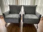 2 velvet fauteuils, Bronx71, Ophalen, Zo goed als nieuw, Minder dan 75 cm, 50 tot 75 cm