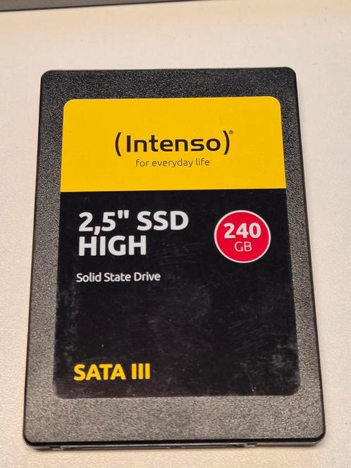 Intenso 240GB SSD 2,5" Sata, Computers en Software, Harde schijven, Gebruikt, Laptop, Intern, SSD, SATA, Verzenden