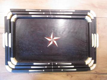 Dienblad set Aziatisch met inlegwerk beschikbaar voor biedingen